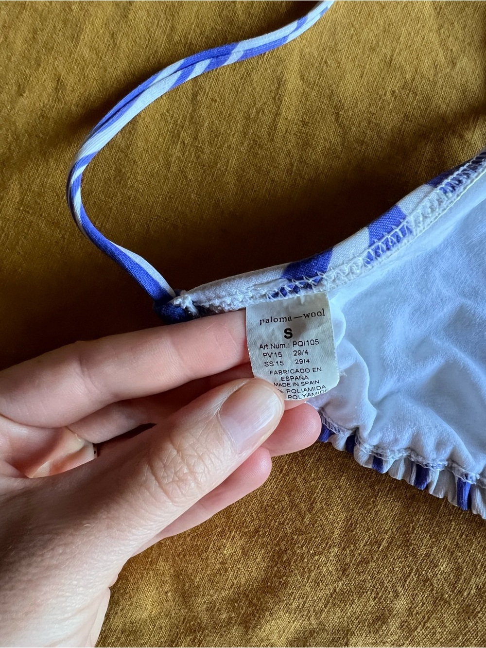 Paloma wool Blue Swirl String Bikini Set - Picture 7 of 8